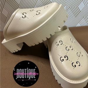 Cream Gucci Slippers